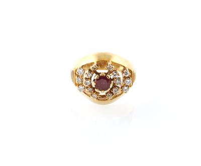 Brillant Damenring zus. ca. 0,55 ct - Jewellery