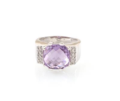 Amethyst Brillantring - Klenoty