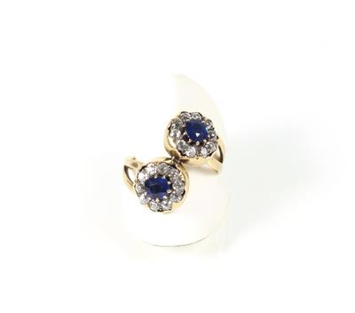 Altschliffbrillant Saphir Ring - Jewellery