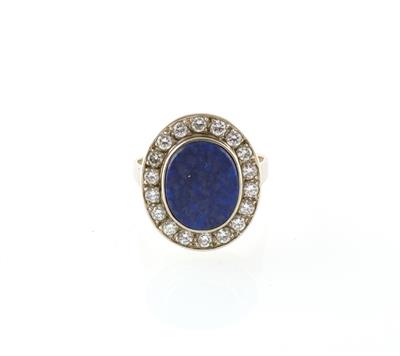 Brillant Lapislazuli Ring - Klenoty