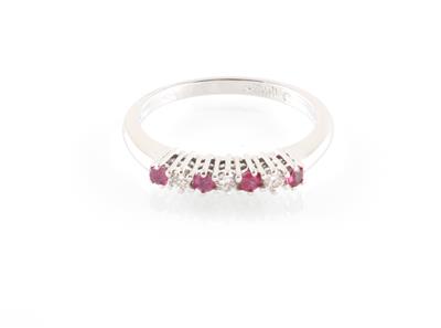 Brillant Rubin Ring - Schmuck