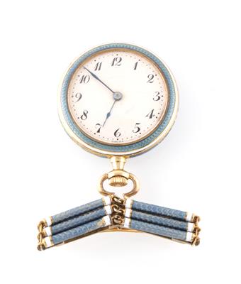 Damentaschenuhr mit Broschierung - Kapesní hodinky