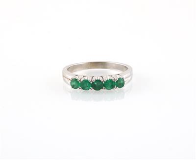 Smaragdring zus. ca. 0,76 ct - Jewellery