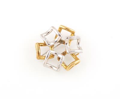 Diamantbrosche zus. ca. 0,10 ct - Schmuck