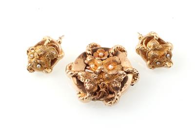 Biedermeier Orientperlen Damenschmuckgarnitur - Jewellery
