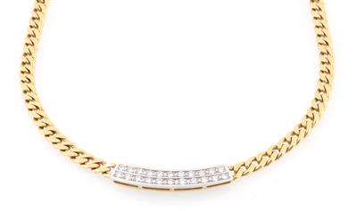 Brillantcollier, zus. ca. 0,65 ct - Schmuck