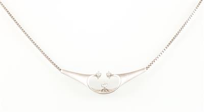 Brillantcollier zus. ca. 0,20 ct - Klenoty