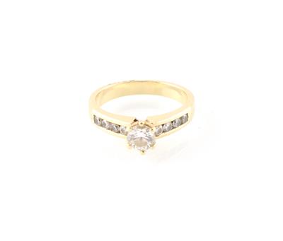 Brillantring zus. ca. 0,79 ct - Schmuck