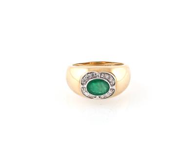 Smaragd Imitationsstein Ring - Schmuck