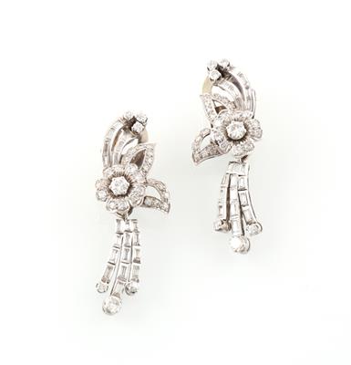 Diamantohrclipgehänge zus. ca. 3 ct - Jewellery