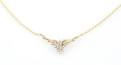 Brillantcollier zus. ca. 0,80 ct - Gioielli