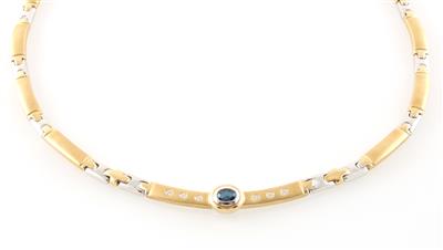 Saphir Imitationssteincollier - Jewellery