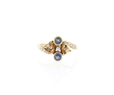 Brillant Saphir Ring - Klenoty