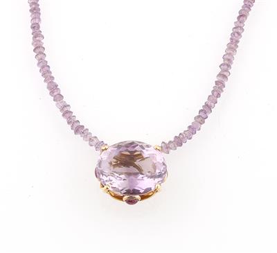 Amethyst Korund Anhänger - Schmuck