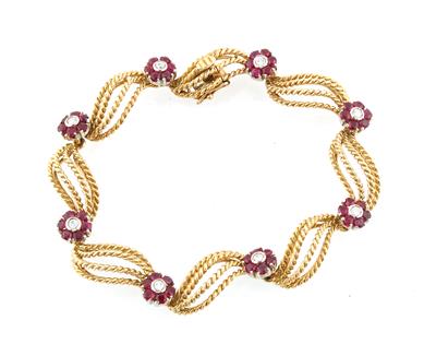 Brillant Rubin Armband - Schmuck