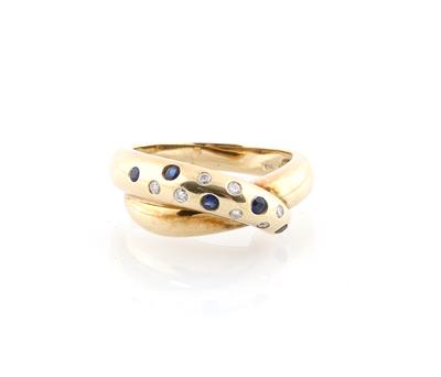 Brillant Saphir Ring - Klenoty