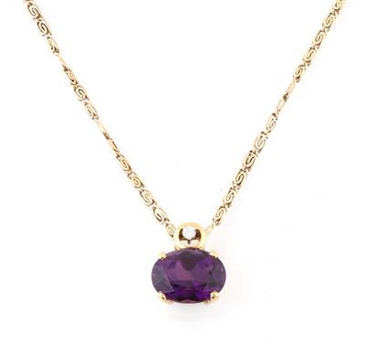 Brillant Amethystanhänger - Schmuck