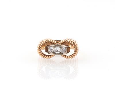 Altschliffdiamant Ring zus. ca. 0,25 ct - Schmuck