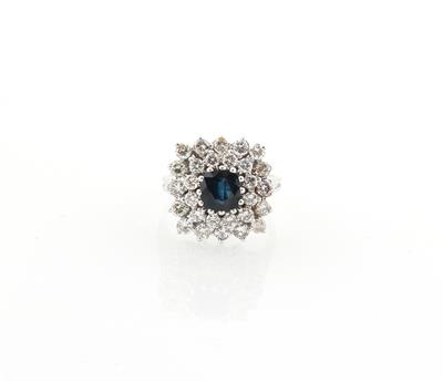 Brillant Saphir Ring - Klenoty