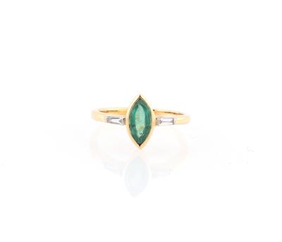 Smaragd Diamantring - Schmuck