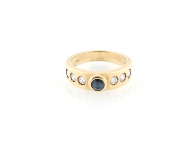 Brillant Saphir Ring - Klenoty