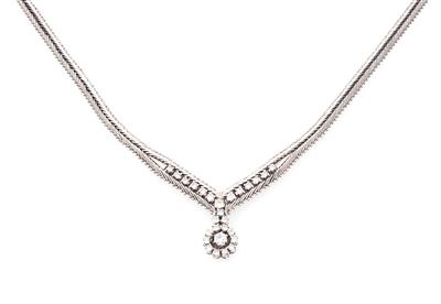 Brillant Collier zus. ca. 1,40 ct - Klenoty