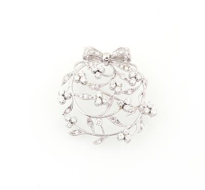 Diamantbrosche zus. ca.1,50 ct - Schmuck