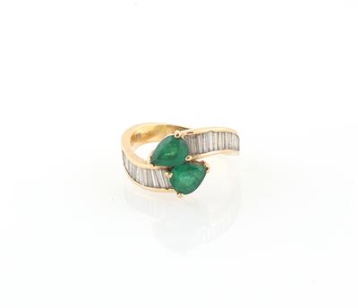 Diamant Smaragdring - Jewellery