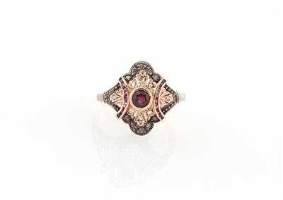 Diamant Rubin Ring - Klenoty