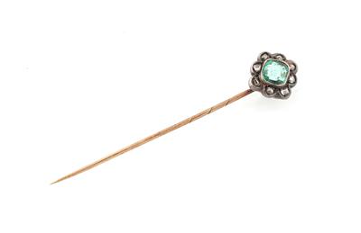 Diamant Smaragd Nadel - Jewellery