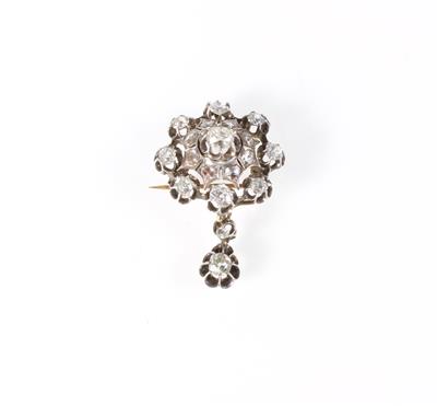 Altschliffdiamantanhänger zus. ca. 3,35 ct - Exquisite jewellery
