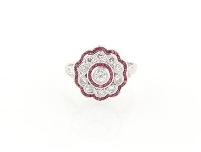 Brillant Rubin Ring - Exkluzivní šperky