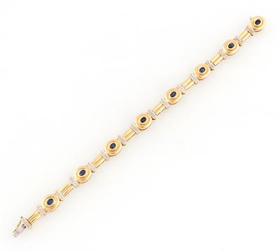 Achtkantdiamant Saphir Armkette - Jewellery