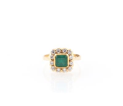 Smaragd Brillant Ring - Jewellery