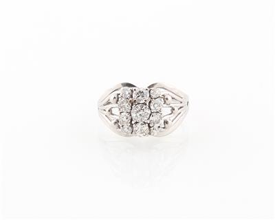 Altschliffbrillant Ring zus. ca. 0,90 ct - Klenoty