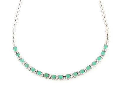 Brillant Smaragd Collier - Jewellery