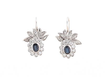 Brillant Saphir Ohrgehänge - Exquisite jewellery