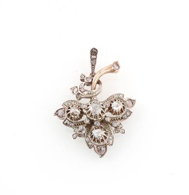 Diamantanhänger zus. ca.1,20 ct - Exquisite jewellery