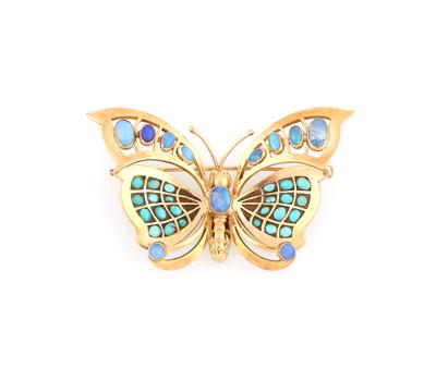 Opalbrosche Schmetterling - Gioielli