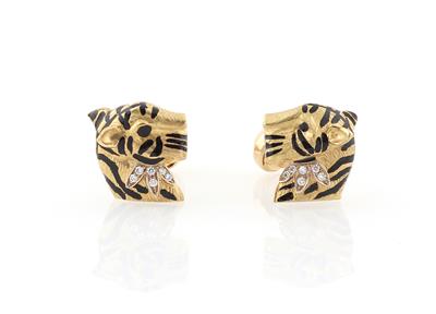 Brillant Manschettenknöpfe Tiger - Erlesener Schmuck