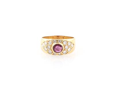 Brillant Rubin Ring - Schmuck