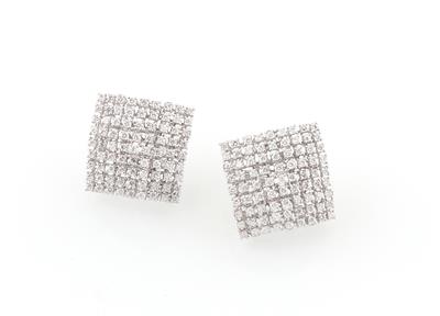 Brillantohrclips zus. ca. 3,20 ct - Schmuck