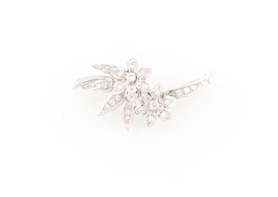 Diamantbrosche zus. ca. 1 ct - Jewellery