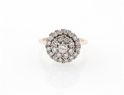 Brillantring zus. ca. 0,90 ct - Klenoty