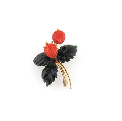 Brosche Erdbeere - Jewellery