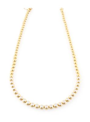 Brillantcollier zus. ca. 0,90 ct - Klenoty