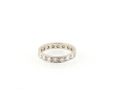 Brillant Memoryring zus. ca. 0,90 ct - Gioielli