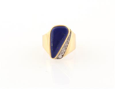 Brillant Lapislazuli Ring - Klenoty