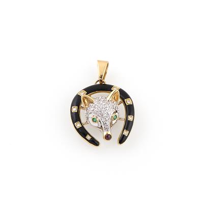 Diamantanhänger Fuchs zus. ca.0,50 ct - Jewellery