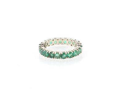 Smaragd Memoryring zus. ca. 3 ct - Jewellery